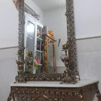 آینه شمعدان برنز