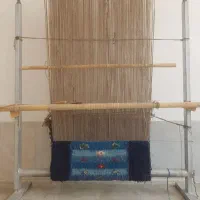 دار قالی با وسایل بافت