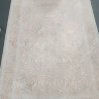 فرش ۹و۳متری کرم صورتی گل برجسته|فرش|پاکدشت, پارچین|دیوار