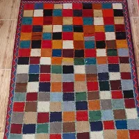 گبه فرش دستباف|گلیم، جاجیم، گبه|شیراز, تندگویان|دیوار