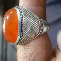 انگشتر عقیق یمنی کهنه|کلکسیون اشیاء عتیقه|کرمانشاه, |دیوار