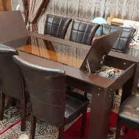 میز و صندلی ۸ نفره باکسدار ام دی اف