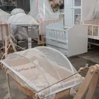 گهواره سنتی بانوج تخت کنار مادر سیسمونی مدل h