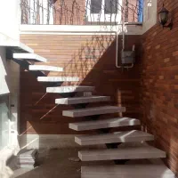 نصب پله گرد همراه با نصب سنگ|خدمات پیشه و مهارت|یزد, |دیوار