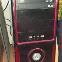 کیس کامپیوتر و مانیتور ۱۹ اینچ و کیبور