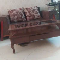 مبل ۱۱نفره و میز ناهاری و بوفه منبت کاری شده|مبلمان خانگی و میز عسلی|کرج, ساسانی (قلمستان)|دیوار
