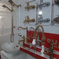 شیرالات قاجاری کروم طلایی.( گاز سینک) توکار هود