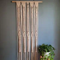 پرده مکرومه|پرده، رانر، رومیزی|فشم, |دیوار