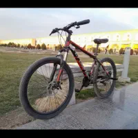 دوچرخه کرولان آلمینیوم ۲۶ دیسکی مشکی قرمز|دوچرخه، اسکیت، اسکوتر|اصفهان, چرخاب|دیوار