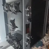 اجاق گاز پنج شعله خیلی سالم بدون زنگ زدگی