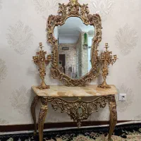 آینه و کنسول طرح برنز