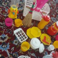 اسباب بازی ظروف پلاستیکی وروحی باسبدمخصوص کلا۳۵۰ت