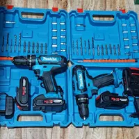 دریل شارژی makita چکشی 2باتری 36ولت با لوازم کامل|ابزارآلات|اراک, |دیوار