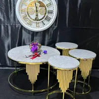 جلو مبلی فلزی جلومبلی استیل طلایی و نقره ای میزمبل|مبلمان خانگی و میز عسلی|اردبیل, |دیوار