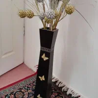 گلدان بلندباگل|گل مصنوعی|قم, لسانی|دیوار