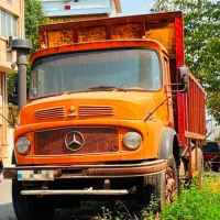 کامیون بنز تک باری اتاق فلزی