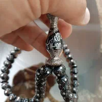 تسبیح یسر نقره و مس کوب