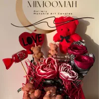 باکس هدیه ولنتاین شکلات شمع قلبی خرس گل|صنایع دستی و سایر لوازم تزئینی|تهران, پاسداران|دیوار