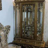 پارتی شن چوب راش و ساعت ایستاده کاملا سالم