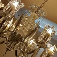 جفت لوستر نقره ای شیک روگاشکا اسلوونی با حک لیزری|لوستر و چراغ آویز|تهران, ظفر|دیوار