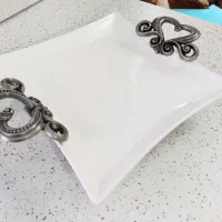 میوه خوری و شیرینی خوری سرامیکی پایه دار ست|ظروف سرو و پذیرایی|اندیشه, اندیشه فاز ۵|دیوار