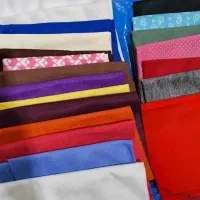 نمد ۲۲ عدد سالم. و تعدادی وسایل تزیینی خیاطی