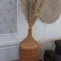 گلدان حصیری