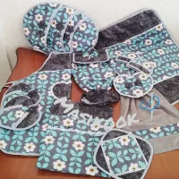 دوخت سرویس آشپزخانه ،کلاه حمام،توتبک.کیف آرایش