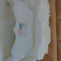 کالسکه رنگ آبی و تخت نوزاد خارجی.تمیز و در حد نو|کالسکه و لوازم جانبی|بندر کنگان, |دیوار