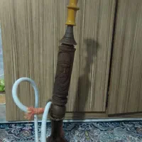 قلیان چوبی کنده کاری شده