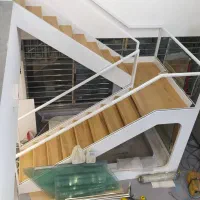 نرده استیل ، نرده شیشه ای ، پله گرد ، پله معلق|خدمات پیشه و مهارت|خاوران, |دیوار