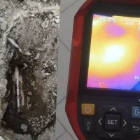 تاسیسات تشخیص ترکیدگی لوله کش نشت یابی رفع نم چکه