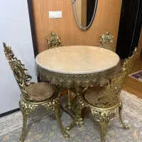 میز ناهارخوری شیک و باکلاس کم جا جنس برنج