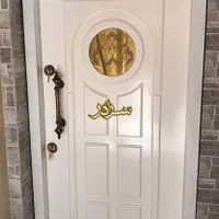 درب ضد سرقت سفید طلایی 2 لنگه saradoor کدnn747|مصالح و تجهیزات ساختمان|محمودآباد, |دیوار