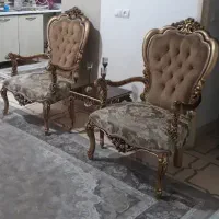 مبلمان۷نفره ورق طلا درحدنو وتابلونونو باقیمت عالی