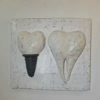 پاپیه ماشه دندان ایمپلنت|مجسمه، تندیس، ماکت|ارومیه, |دیوار