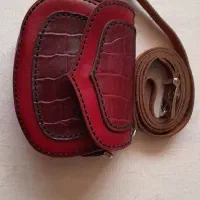 کیف دوشی دست‌دوز چرم طبیعی.طرح خاص کروکودیل|کیف، کفش، کمربند|اصفهان, جوزدان الیادران|دیوار