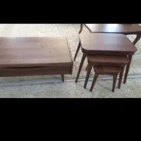 میز وسط مبل با گل میز