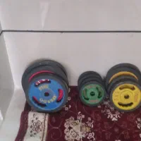 وسایل بدنسازی وزنه هالتر میز دمبل