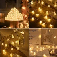 تزئینات نور(ریسه،رقص نور،برگ مصنوعی)|ریسه و چراغ تزئینی|قائن, |دیوار