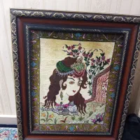 2 تابلو فرش و ساعت ایستاده توافقی