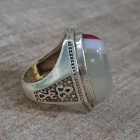 انگشتر عقیق سلیمانی رکاب نقره|جواهرات|تهران, تهران‌نو|دیوار