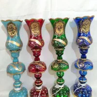 لاله مذهبی شاه عباسی رومیزی پایه بلند