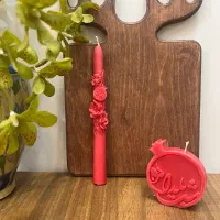 شمع قلمی انار یلدایی تک و عمده