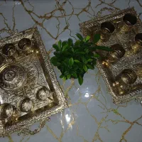 دودست گالش و سینی ،چایخوری و شربت اخوری