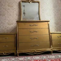 تخت خواب دونفره و دراور و پاتختی ها