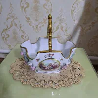 شکلات خوری درب دار واجیل خوری دسته دار گل برجسته