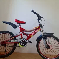 دوچرخه سایز ۲۰ قرمز اسپرت طوقه آلمینیومی نو نو