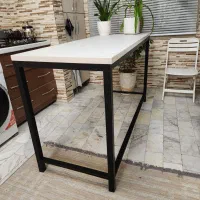 میز لمینت پایه فلزی