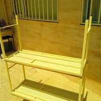 نیمکت فلزی رویه ام دی اف ساخت سفارشی باسایبان|صندلی و نیمکت|اردبیل, |دیوار